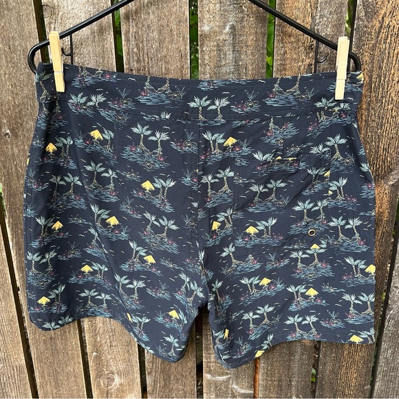 Marine Layer Men’s Cordonado Board Shorts NWT In Beachy Palm Print Sz 32 - Picture 9 of 15